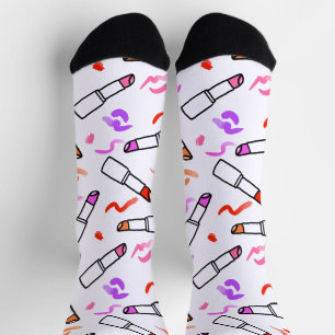 Lipstick Pattern Socks