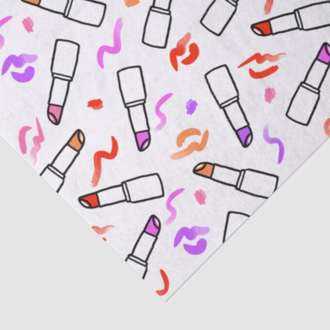 Lipstick Pattern Tissue Paper (Detail)