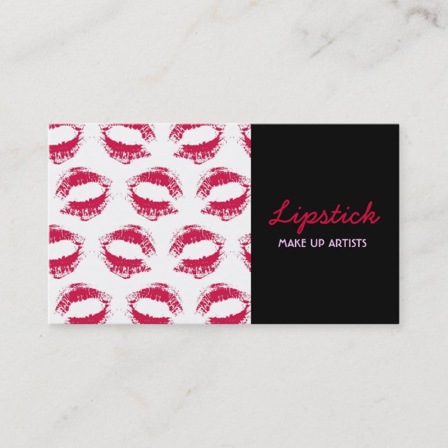 Lipstick Print Business Card (Front)