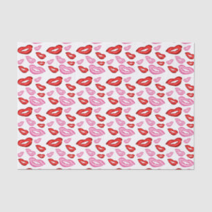 Lipstick Prints Tissue Paper