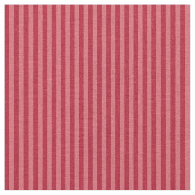 Lipstick Red and Pink Stripes Fabric (Close Up)