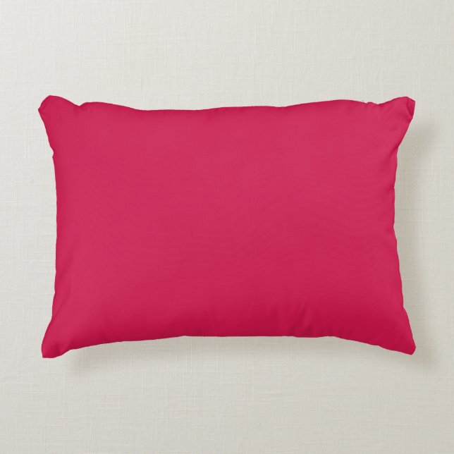 Lipstick  (solid colour) Crimson Decorative Cushion (Front)