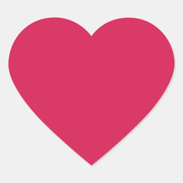 Lipstick  (solid colour) Crimson Heart Sticker (Front)