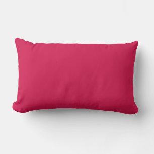 Lipstick (solid colour) Crimson Lumbar Cushion
