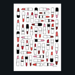 Lipsticks print<br><div class="desc">Stylish print with lipstick illustration</div>