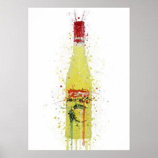 Liqueur Bottle Wall Art Print 'Citrus'