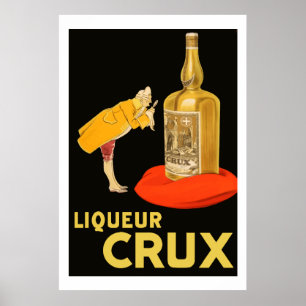 Liqueur Crux 1923 (Restored vintage french Ads) Poster