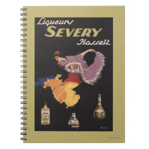 Liqueurs Severy Hasselt Promotional Poster Spiral Notebook