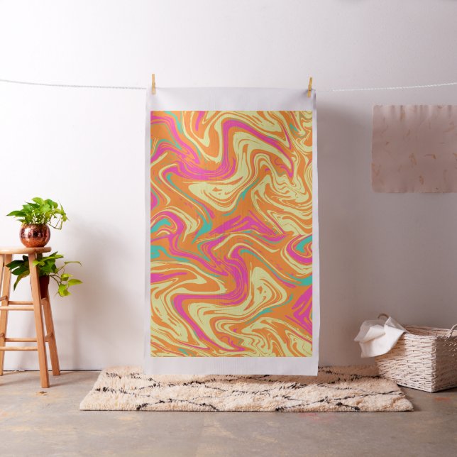 Liquid Abstract Pink Pattern Fabric  (In Situ)