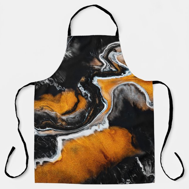Liquid acrylic picture with artistic mixed paints apron (Front)