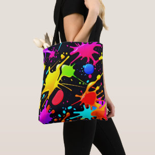 Liquid Art: Dynamic & Vibrant Tote Bag