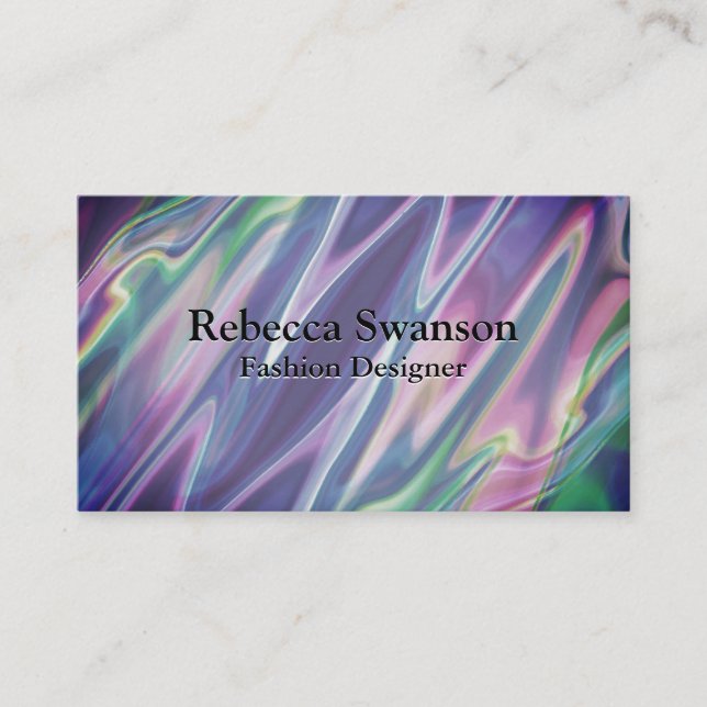 Liquid Background Business Card (Front)