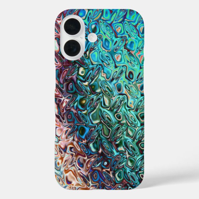 Liquid Blue Gel Abstract Case-Mate iPhone Case (Back)