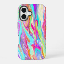 Liquid Colour Neon iPhone Case