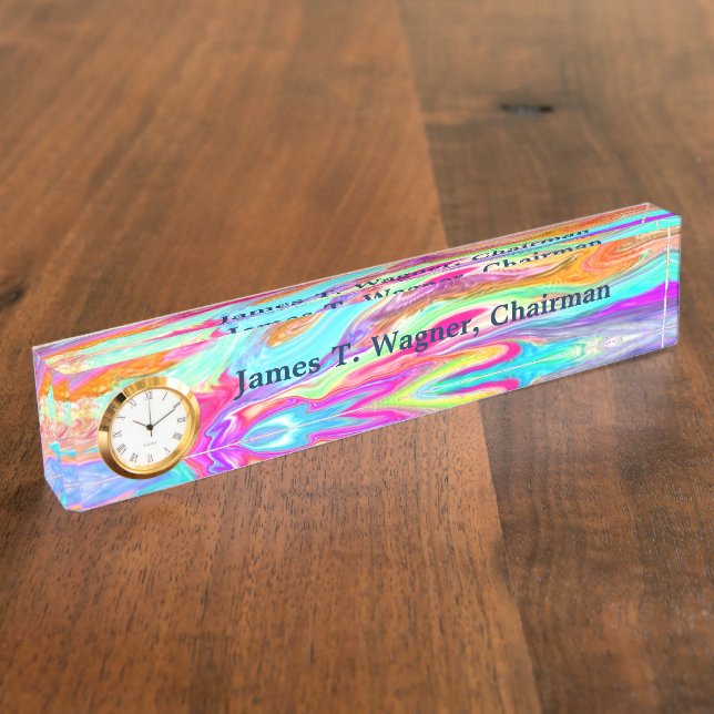 Liquid Colour Neon Nameplate (Side)