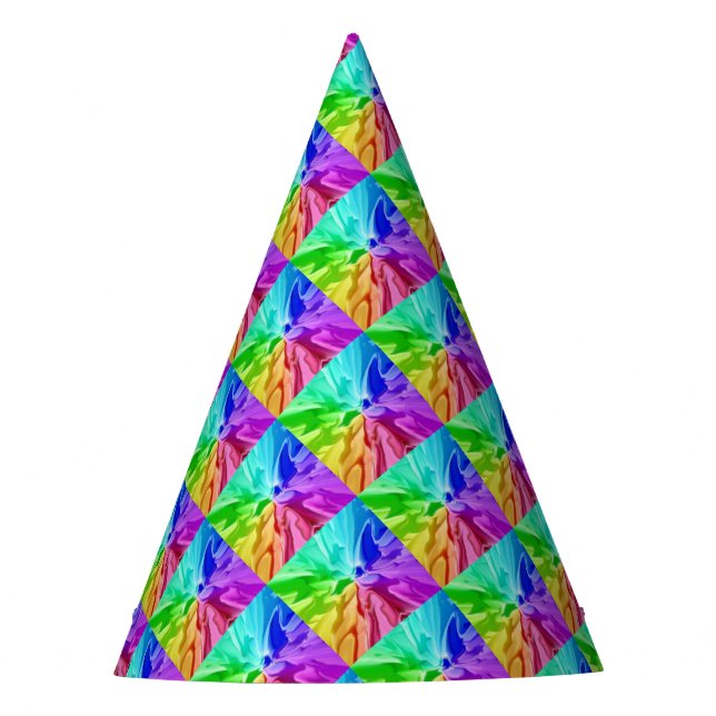 Liquid Colour Party Hat (Front)