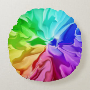 Liquid Colour Round Cushion