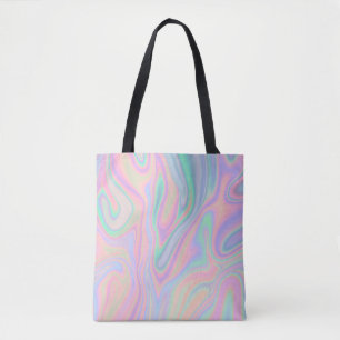 Liquid Colourful Abstract Rainbow Tote Bag