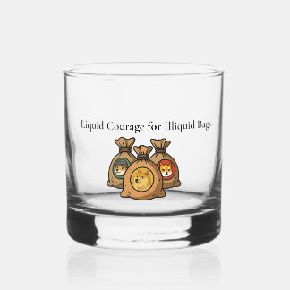 Liquid Courage Doge Meme Coin Whiskey Glass