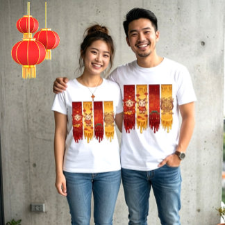 Liquid Energy Drip-Art Chinese New Year 2027 T-Shirt