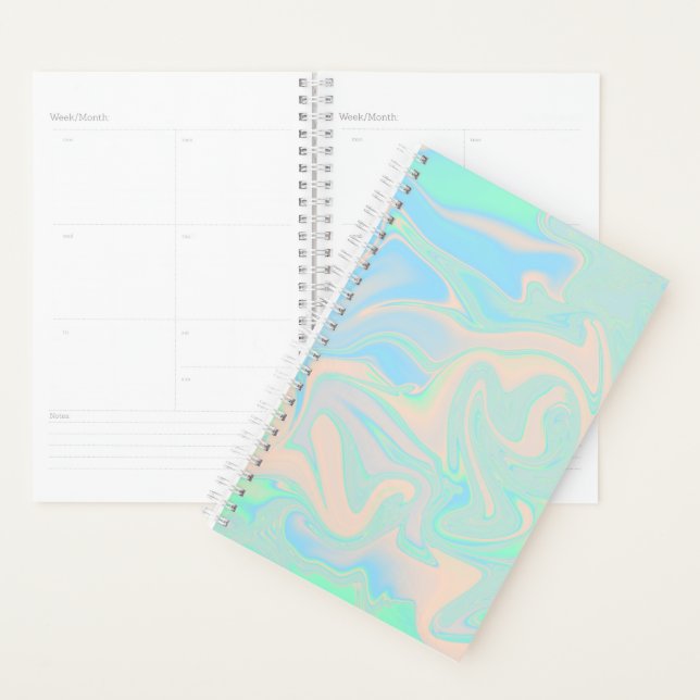 Liquid faux holographic iridescent texture planner (Display)