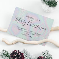 Liquid Faux Holographic Texture Snowflakes