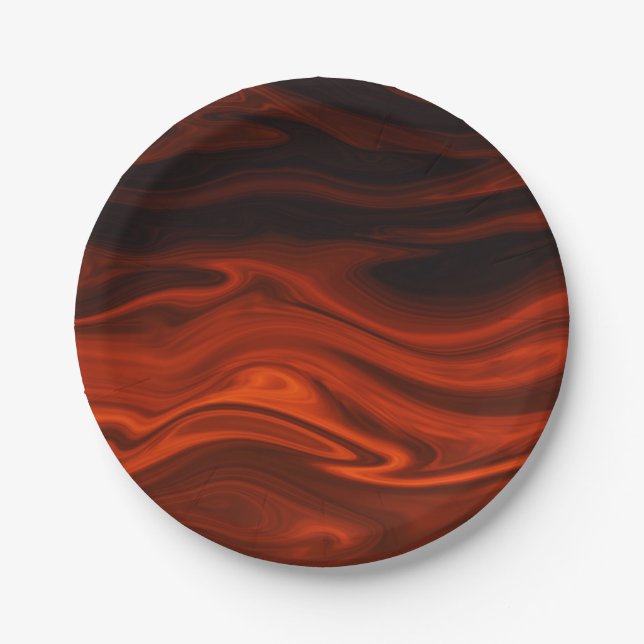 Liquid Fire by Shirley Taylor Paper Plate (Front)