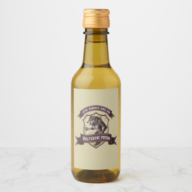 Liquid Funny Sticker Name Party Bottle Gin Unicorn (Front)