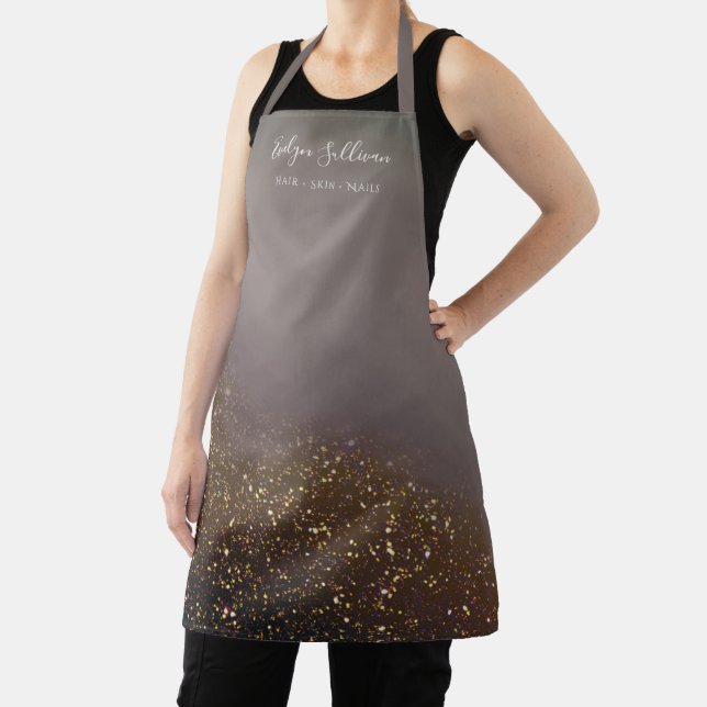 liquid glitter All-Over Print Apron (Insitu)