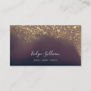 liquid glitter design business card