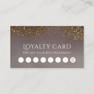 liquid glitter loyalty card