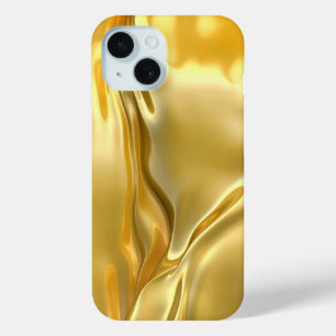 liquid gold background iPhone 15 case