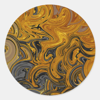 Liquid Gold Classic Round Sticker