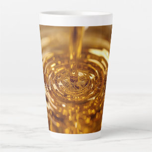 Liquid Gold Mug - Luxury Golden Abstract Ceramic C