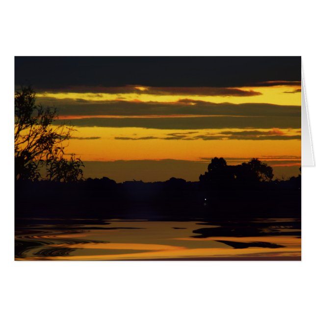 Liquid Gold Sunset Card (Front Horizontal)