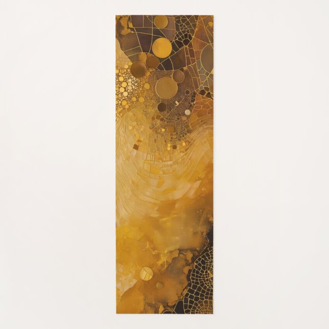 Liquid Gold Yoga Mat (Front)