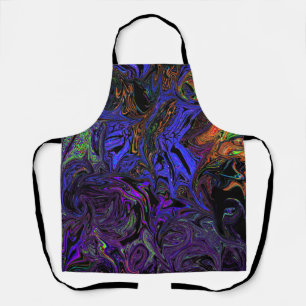 Liquid Graffiti Purple  Apron