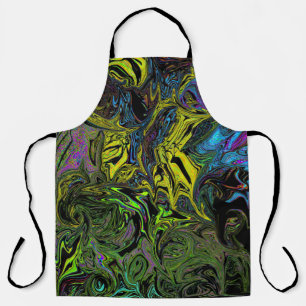 Liquid Graffiti Yellow Apron