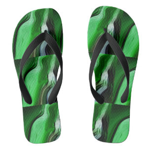 Liquid Grass Flip Flops