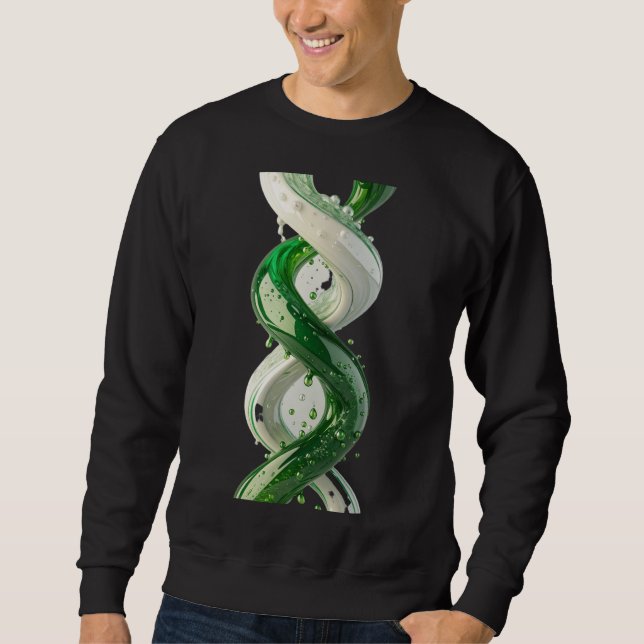 Liquid Helix Emerald Continuum Alchemy of Motion V Sweatshirt (Front)