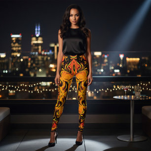 Liquid in fire leggings