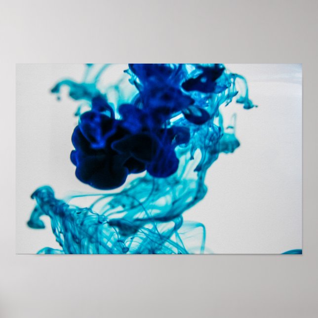 Liquid Ink in Water Poster (Front)