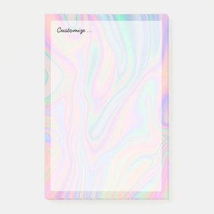 Liquid Iridescent Unicorn Colour Design Post-it Notes