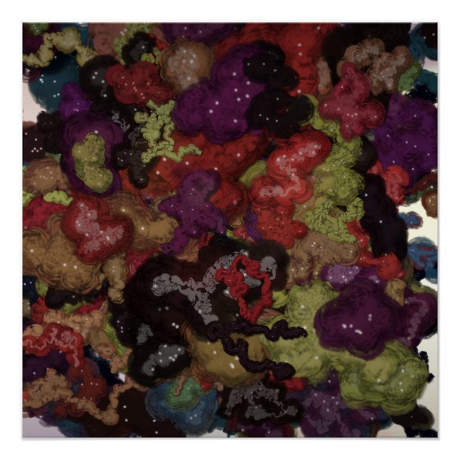 Liquid Kinetic Painting  Poster (Front)