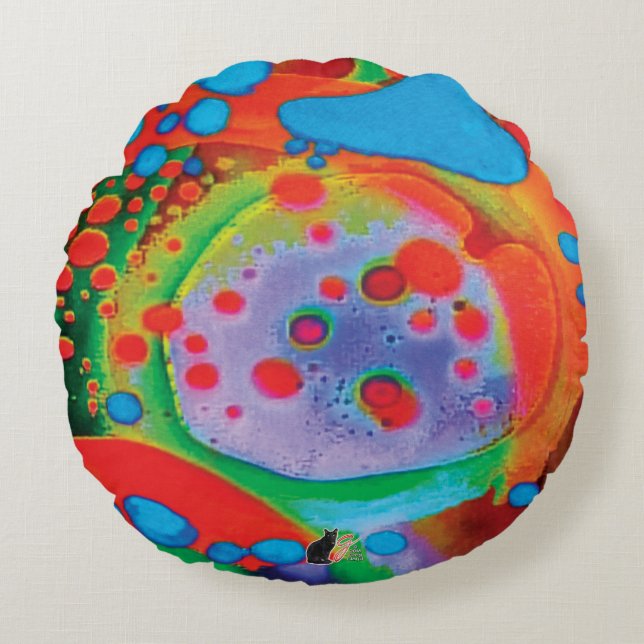 Liquid Lounging Round Cushion (Front)