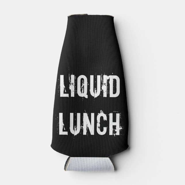 Liquid Lunch Funny Any Colour Bottle Outfit Cooler (Front)