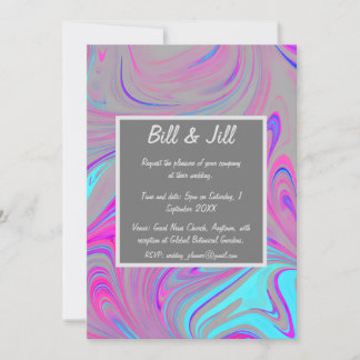 Liquid Marble Wedding Invitation