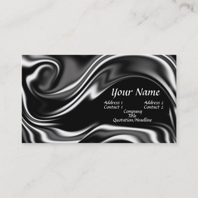 Liquid metal business card (Front)