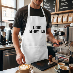 Liquid Motivation Modern Caffeine Addict  Standard Apron