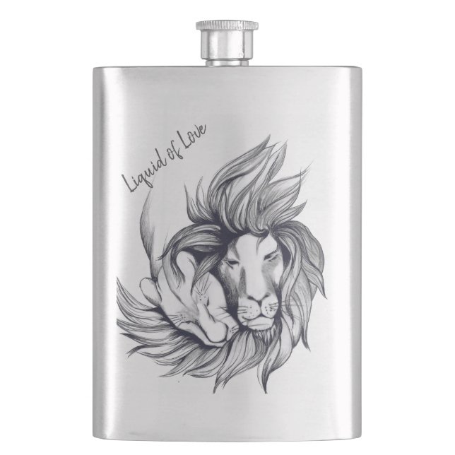 Liquid of Love Hip Flask (Front)